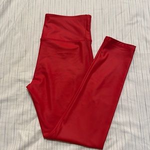 Zyia Red metallic leggings